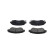 Kit de plaquettes de frein, frein à disque KBP-9042 Kavo parts, Vignette 4