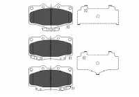 Kit de plaquettes de frein, frein à disque KBP-9054 Kavo parts