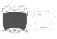 Kit de plaquettes de frein, frein à disque KBP-9066 Kavo parts