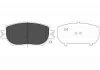 Kit de plaquettes de frein, frein à disque KBP-9070 Kavo parts