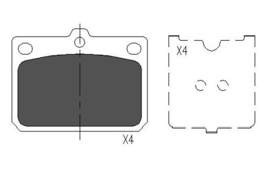 Kit de plaquettes de frein, frein à disque KBP-9079 Kavo parts, Image 2