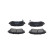 Kit de plaquettes de frein, frein à disque KBP-9118 Kavo parts, Vignette 4