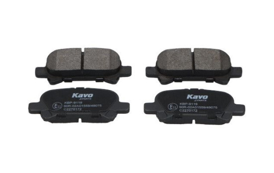 Kit de plaquettes de frein, frein à disque KBP-9119 Kavo parts, Image 2