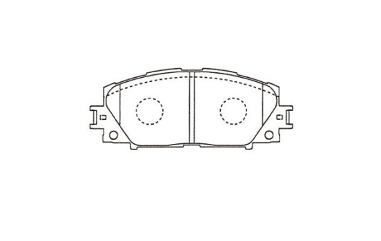 Kit de plaquettes de frein, frein à disque KBP-9140 Kavo parts