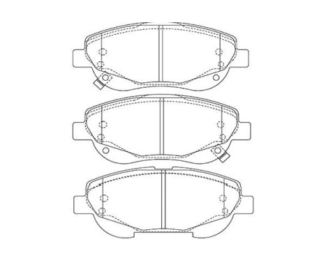 Kit de plaquettes de frein, frein à disque KBP-9143 Kavo parts, Image 2