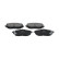 Kit de plaquettes de frein, frein à disque KBP-9153 Kavo parts