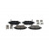 Kit de plaquettes de frein, frein à disque KBP-9160 Kavo parts, Vignette 3