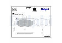 Kit de plaquettes de frein, frein à disque LP1095 Delphi