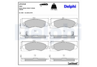 Kit de plaquettes de frein, frein à disque LP1318 Delphi