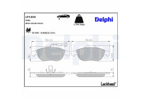 Kit de plaquettes de frein, frein à disque LP1404 Delphi