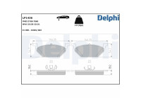 Kit de plaquettes de frein, frein à disque LP1436 Delphi