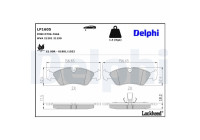 Kit de plaquettes de frein, frein à disque LP1605 Delphi