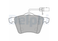 Kit de plaquettes de frein, frein à disque LP2021 Delphi