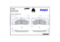 Kit de plaquettes de frein, frein à disque LP2037 Delphi