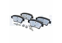 Kit de plaquettes de frein, frein à disque LP2055 Delphi