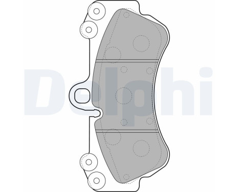 Kit de plaquettes de frein, frein à disque LP2057 Delphi