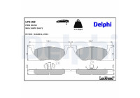 Kit de plaquettes de frein, frein à disque LP2158 Delphi