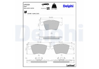 Kit de plaquettes de frein, frein à disque LP2225 Delphi