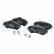 Kit de plaquettes de frein, frein à disque LP2228 Delphi