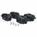 Kit de plaquettes de frein, frein à disque LP2246 Delphi