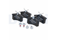 Kit de plaquettes de frein, frein à disque LP2255 Delphi