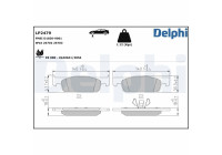 Kit de plaquettes de frein, frein à disque LP2479 Delphi