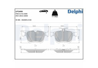 Kit de plaquettes de frein, frein à disque LP2490 Delphi