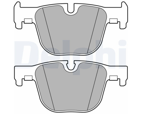 Kit de plaquettes de frein, frein à disque LP2494 Delphi