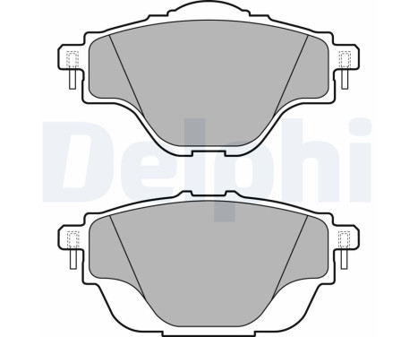 Kit de plaquettes de frein, frein à disque LP2509 Delphi