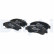 Kit de plaquettes de frein, frein à disque LP2664 Delphi