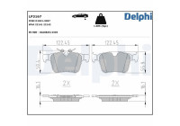 Kit de plaquettes de frein, frein à disque LP3167 Delphi