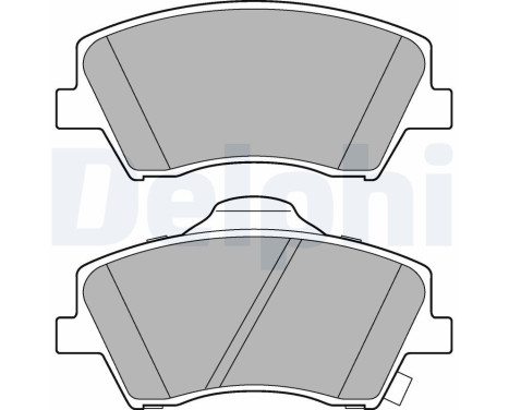 Kit de plaquettes de frein, frein à disque LP3264 Delphi