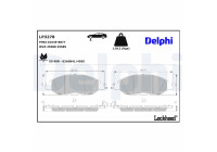 Kit de plaquettes de frein, frein à disque LP3278 Delphi