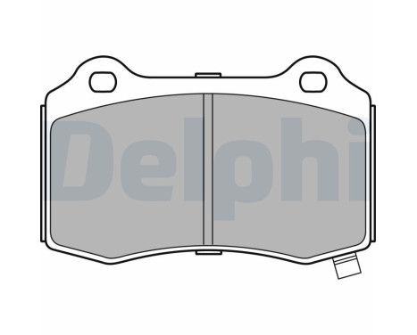 Kit de plaquettes de frein, frein à disque LP3281 Delphi