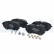 Kit de plaquettes de frein, frein à disque LP3406 Delphi