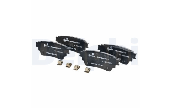 Kit de plaquettes de frein, frein à disque LP3408 Delphi