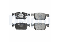Kit de plaquettes de frein, frein à disque LP3520 Delphi