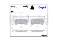 Kit de plaquettes de frein, frein à disque LP3542 Delphi
