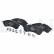 Kit de plaquettes de frein, frein à disque LP3545 Delphi