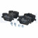 Kit de plaquettes de frein, frein à disque LP3604 Delphi