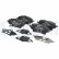 Kit de plaquettes de frein, frein à disque LP3608 Delphi
