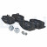 Kit de plaquettes de frein, frein à disque LP3622 Delphi