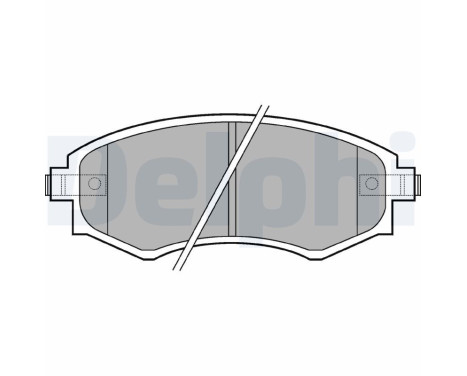 Kit de plaquettes de frein, frein à disque LP606 Delphi