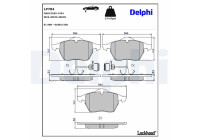 Kit de plaquettes de frein, frein à disque LP784 Delphi
