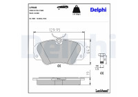 Kit de plaquettes de frein, frein à disque LP848 Delphi