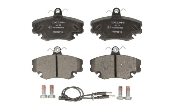 Kit de plaquettes de frein, frein à disque LP885 Delphi