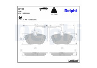 Kit de plaquettes de frein, frein à disque LP909 Delphi