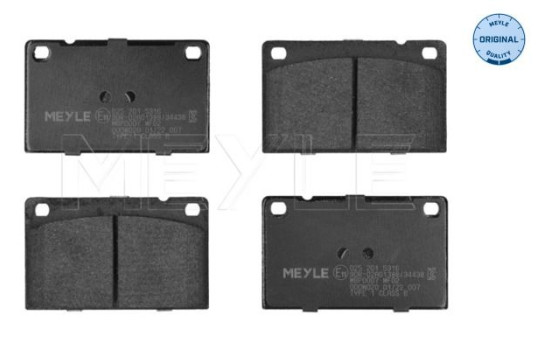Kit de plaquettes de frein, frein à disque MEYLE-ORIGINAL Quality 025 201 5316