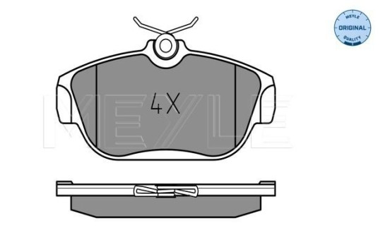 Kit de plaquettes de frein, frein à disque MEYLE-ORIGINAL Quality 025 201 6418