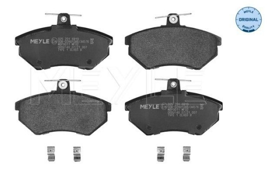 Kit de plaquettes de frein, frein à disque MEYLE-ORIGINAL Quality 025 201 6819, Image 2